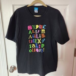 Disney Mary Poppins T Shirt  supercalifragilisticexpialidocious Size L
